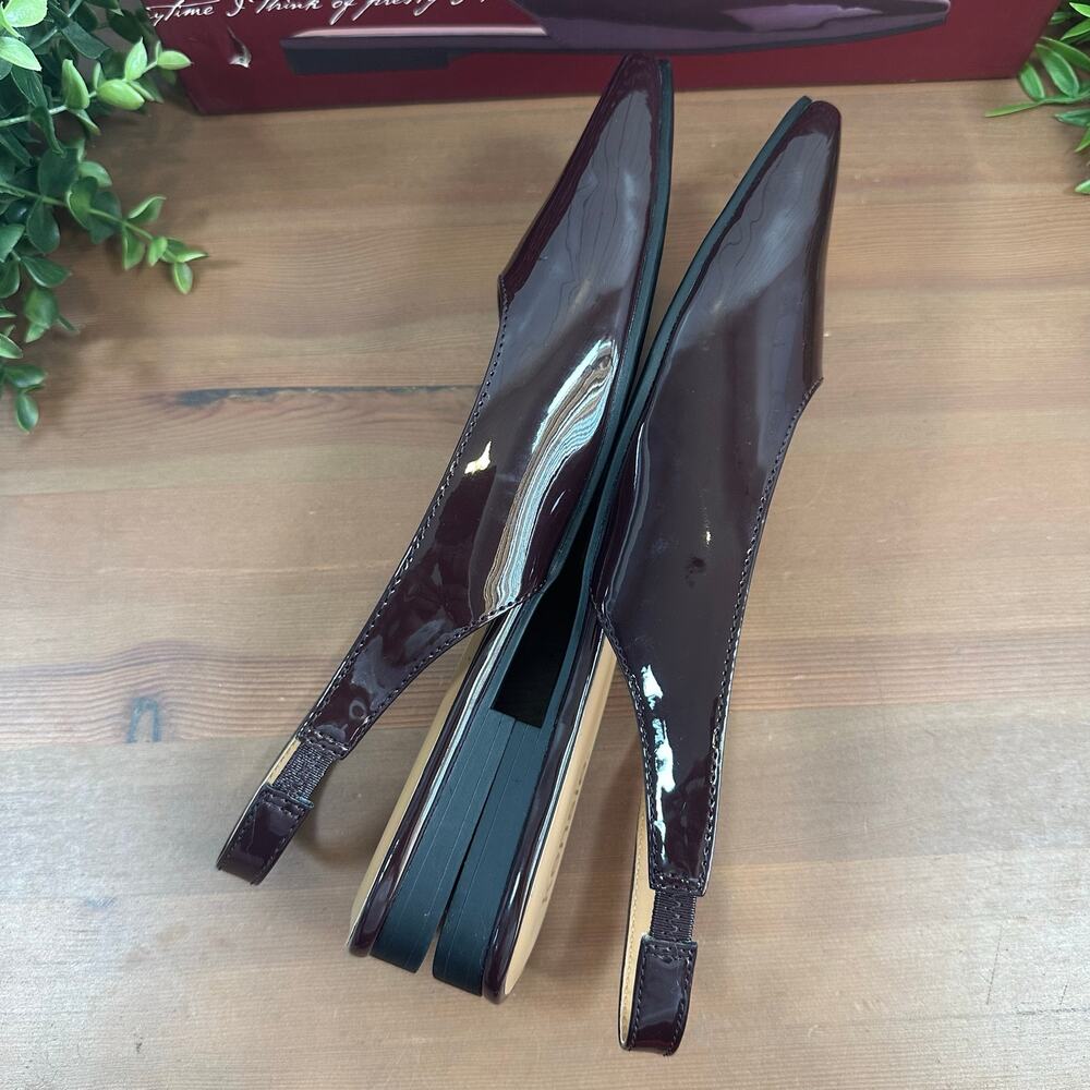 Kensie Brown Patent Leather Flats - Picture 5 of 7